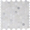 Msi Greecian White Hexagon SAMPLE Polished Marble Mesh-Mounted Mosaic Tile ZOR-MD-0214-SAM - alternate 1